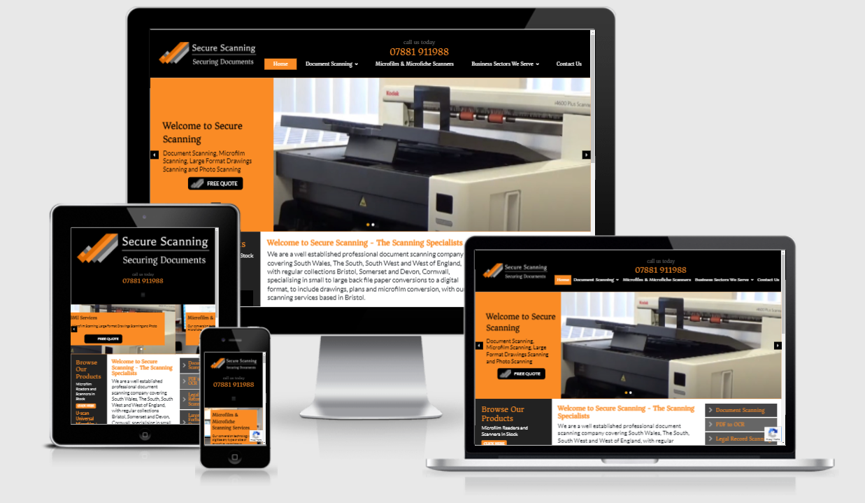 Secure Document Scanning Website
